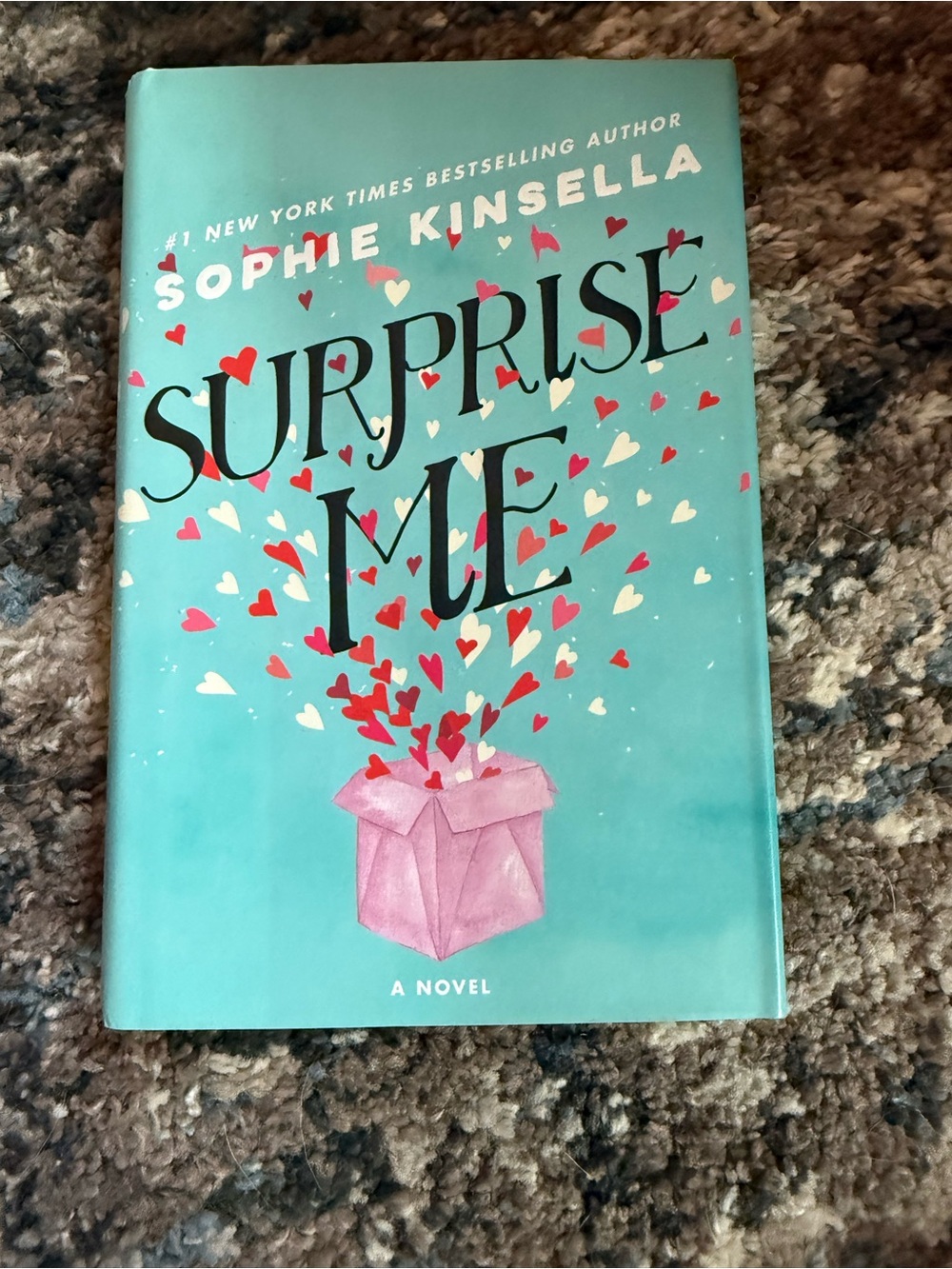 Surprise Me by Sophie Kinsella - Teal Hardcover with Pink Accents